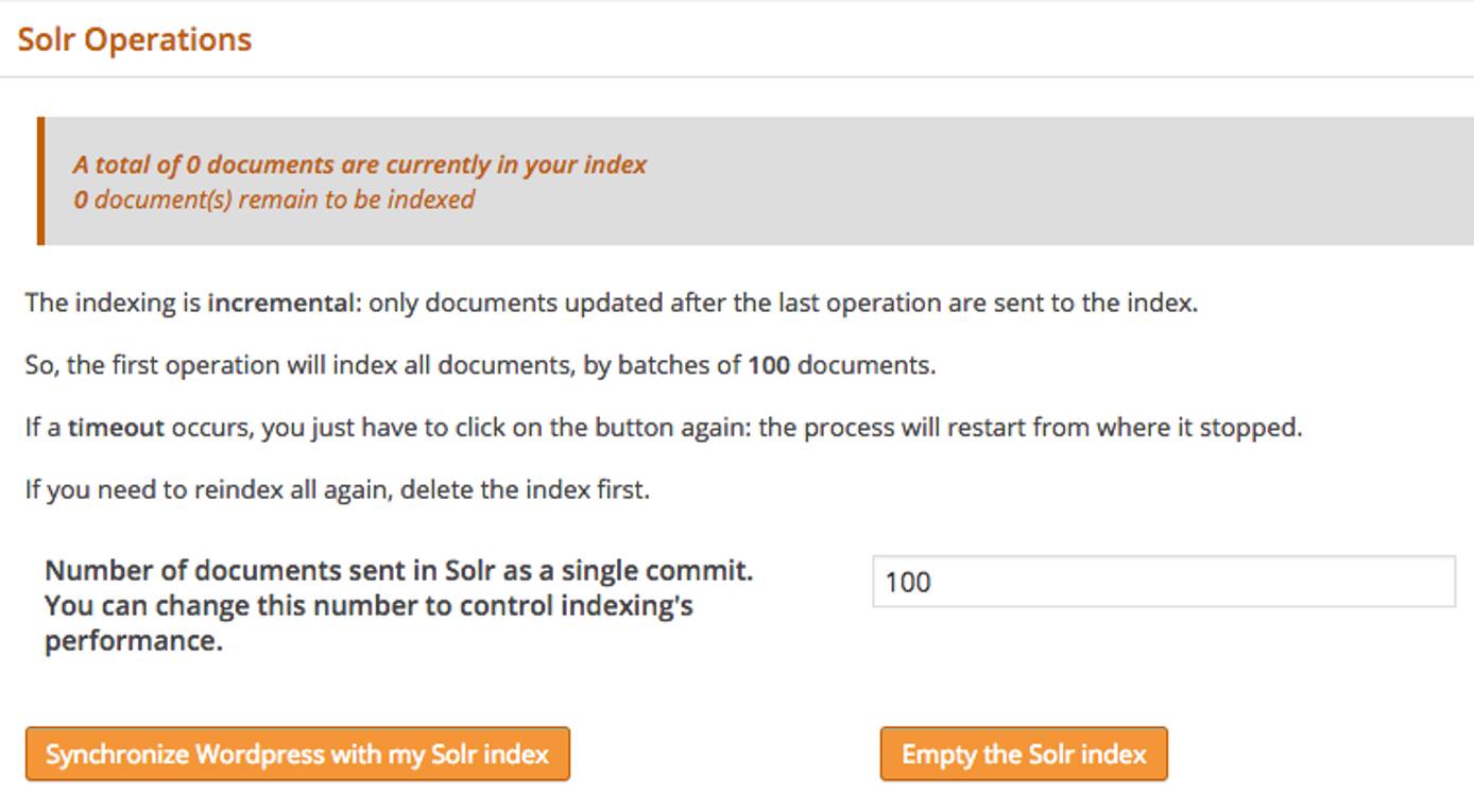 Solr Operations